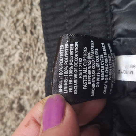 Zero Xposur zip closure snow ski pants - M 10-12 - lined black - Picture 4 of 7